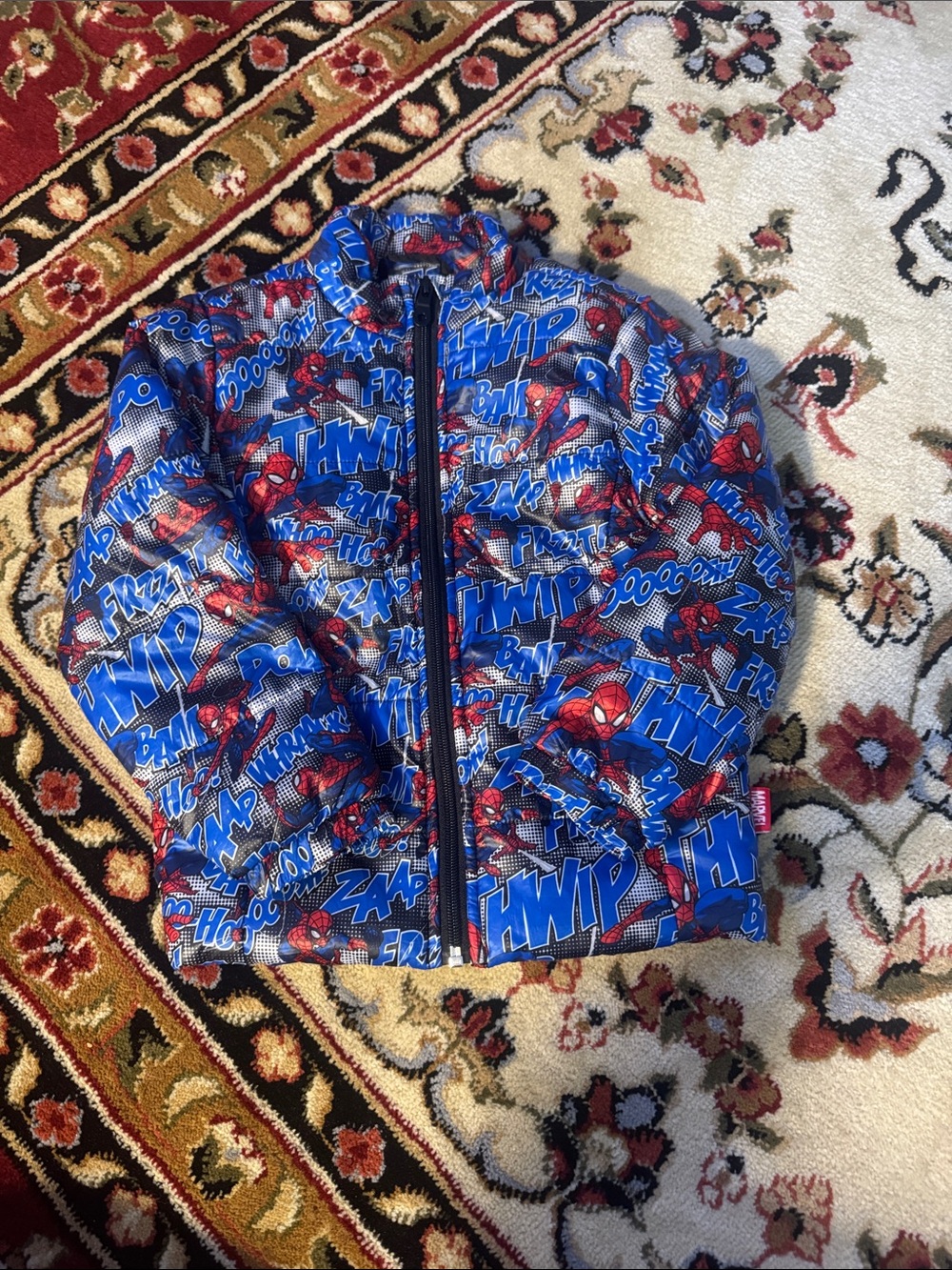 Disney Spider-Man Blue and Red Kids Puffer Jacket